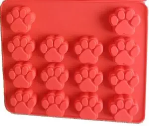 SC-015 Silicone Cake Mold/Dog Treat Cake Pans, Silicone Paw Mold