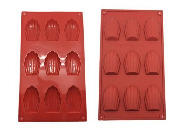 SC-033 Silicone Cake Mold/Silicone Madeleine and Seashell Shapes Cookie Mold