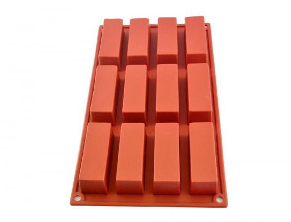 SC-029 Silicone Cake Mold/Mold 12 Cavities Rectangle Silicone Oven Handmade Soap Moulds Soap DIY Moulds Chocolate Mold